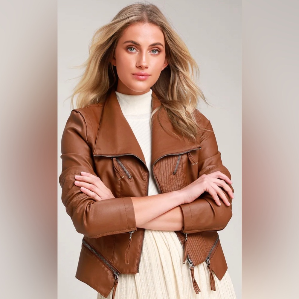 Lulus faux leather jacket